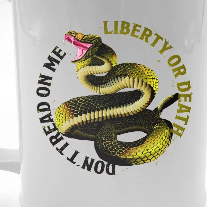 Liberty Or Death Dont Tread On Me Snake Front & Back Beer Stein