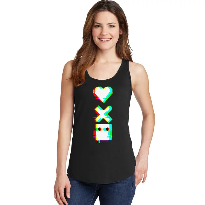 Love of Death and Robots Glitch Ladies Essential Tank