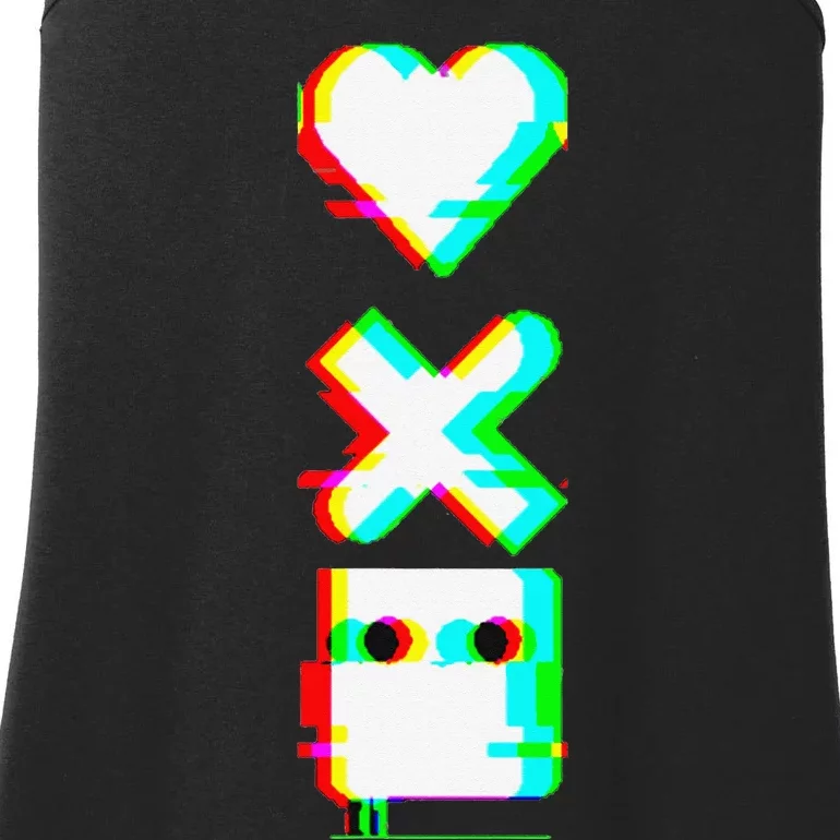 Love of Death and Robots Glitch Ladies Essential Tank