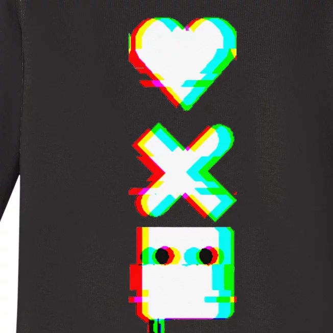 Love of Death and Robots Glitch Baby Long Sleeve Bodysuit