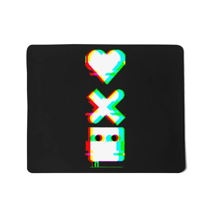 Love of Death and Robots Glitch Mousepad