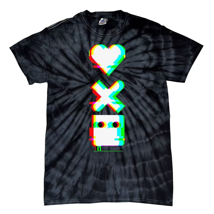 Love of Death and Robots Glitch Tie-Dye T-Shirt