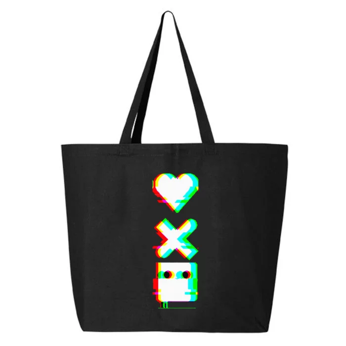 Love Of Death And Robots Glitch 25L Jumbo Tote