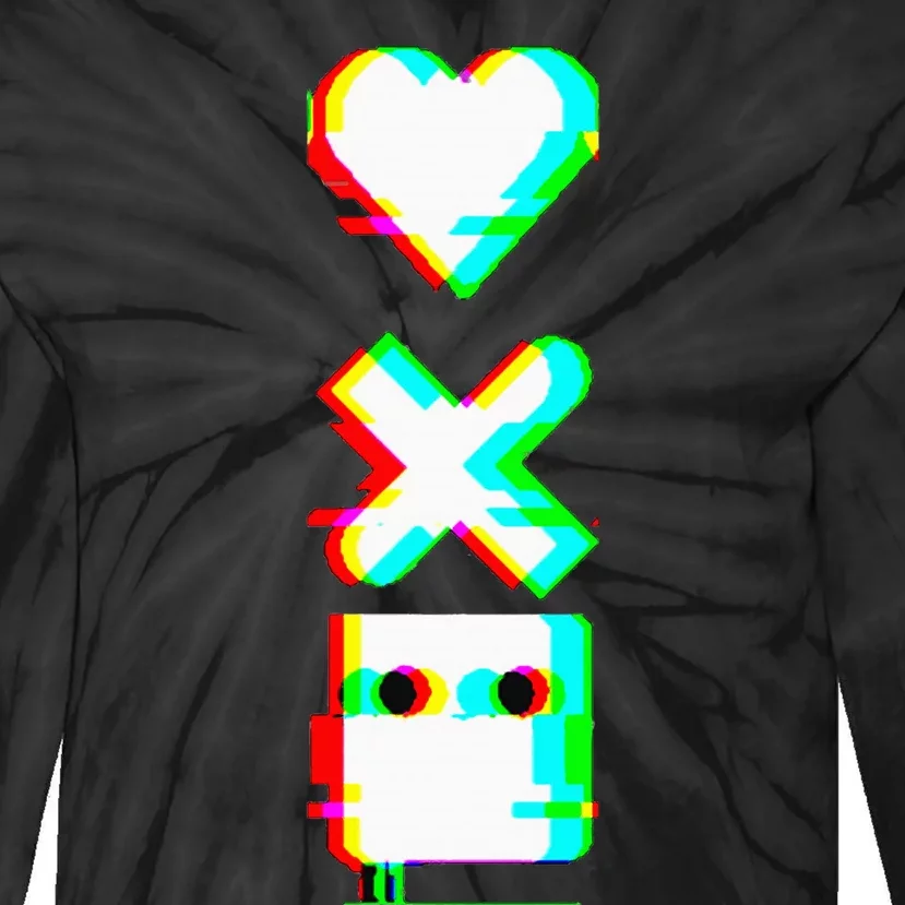 Love Of Death And Robots Glitch Tie-Dye Long Sleeve Shirt