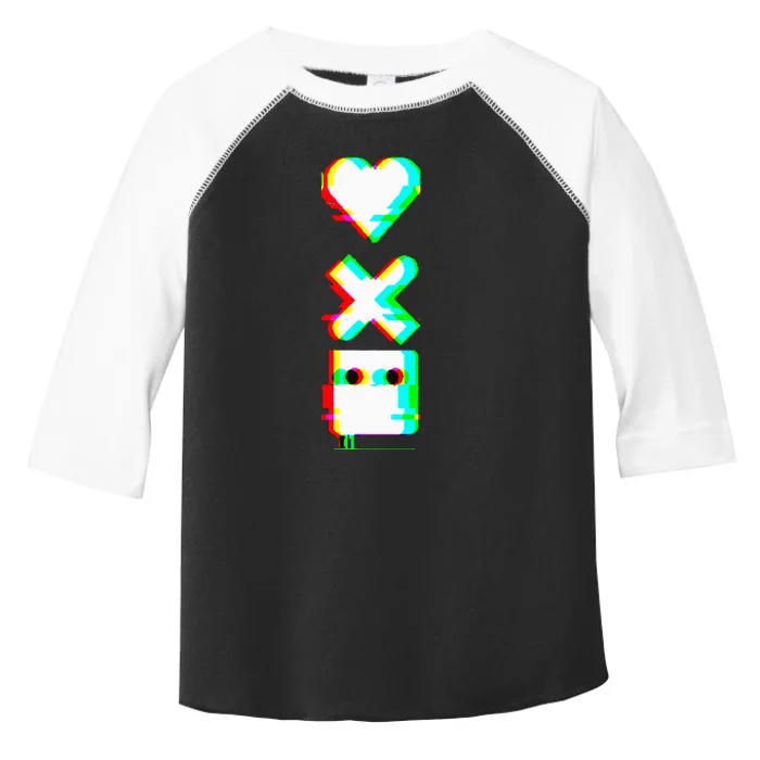 Love Of Death And Robots Glitch Toddler Fine Jersey T-Shirt