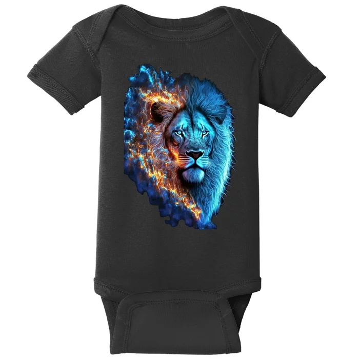 Lion On Fire Cool Graphic Baby Bodysuit