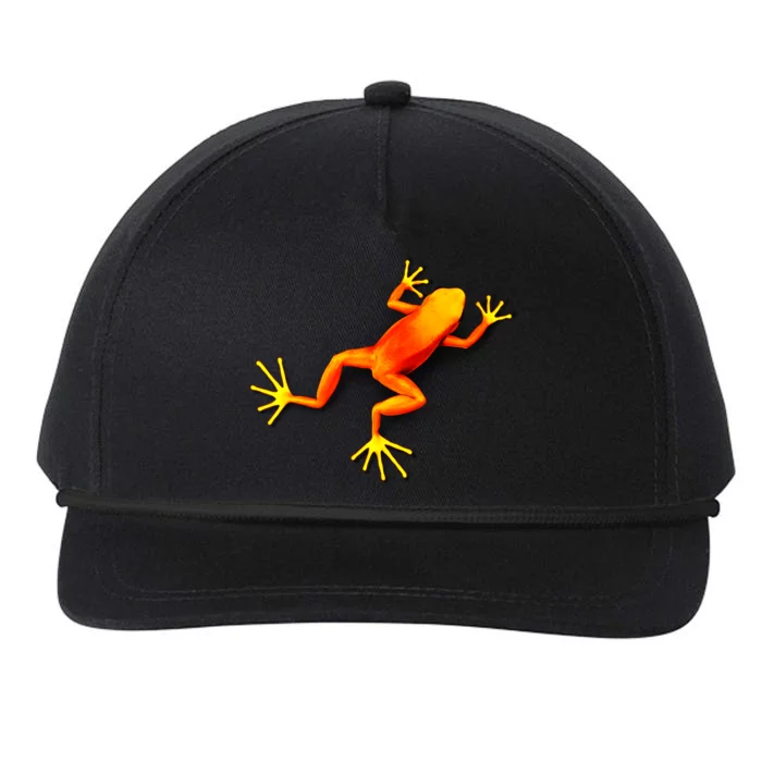 Little Orange Frog Snapback Five-Panel Rope Hat