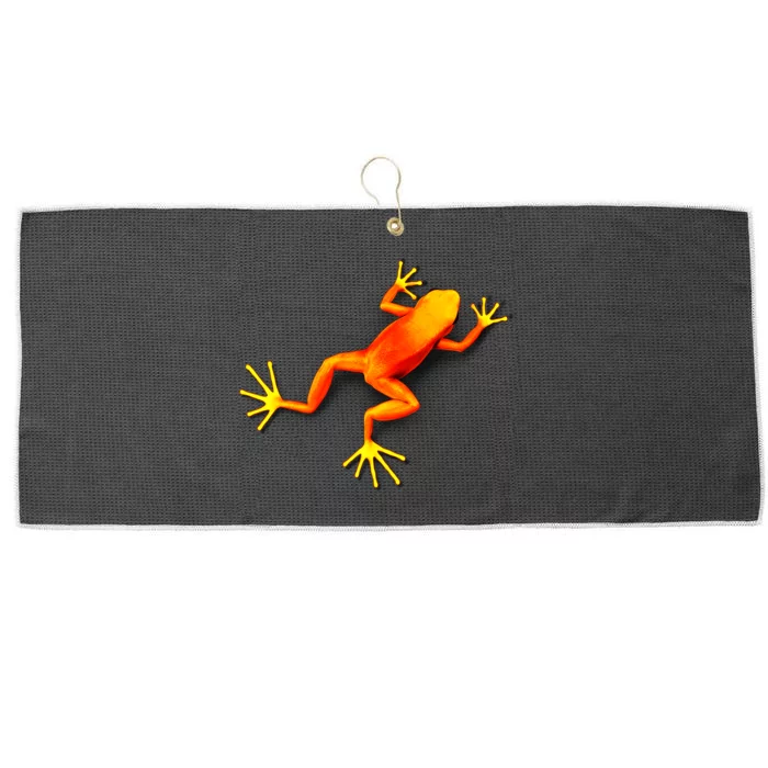 Little Orange Frog Large Microfiber Waffle Golf Towel