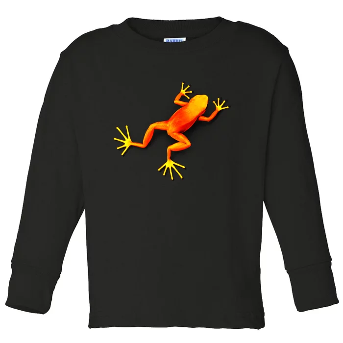 Little Orange Frog Toddler Long Sleeve Shirt