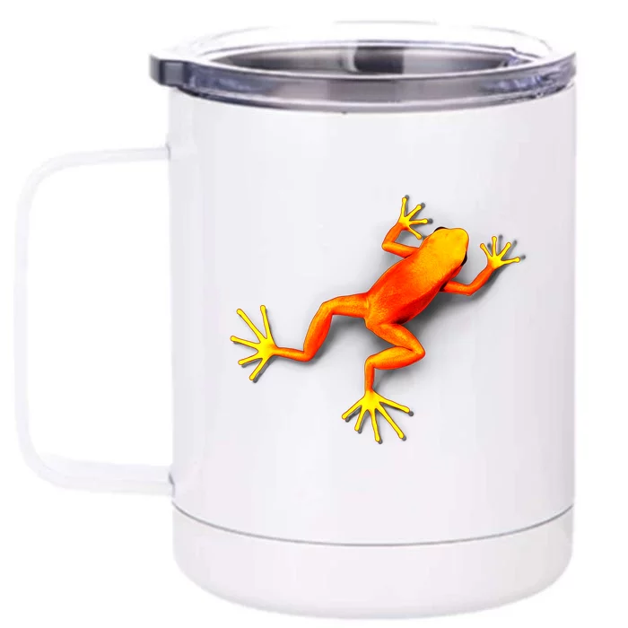 Little Orange Frog Front & Back 12oz Stainless Steel Tumbler Cup