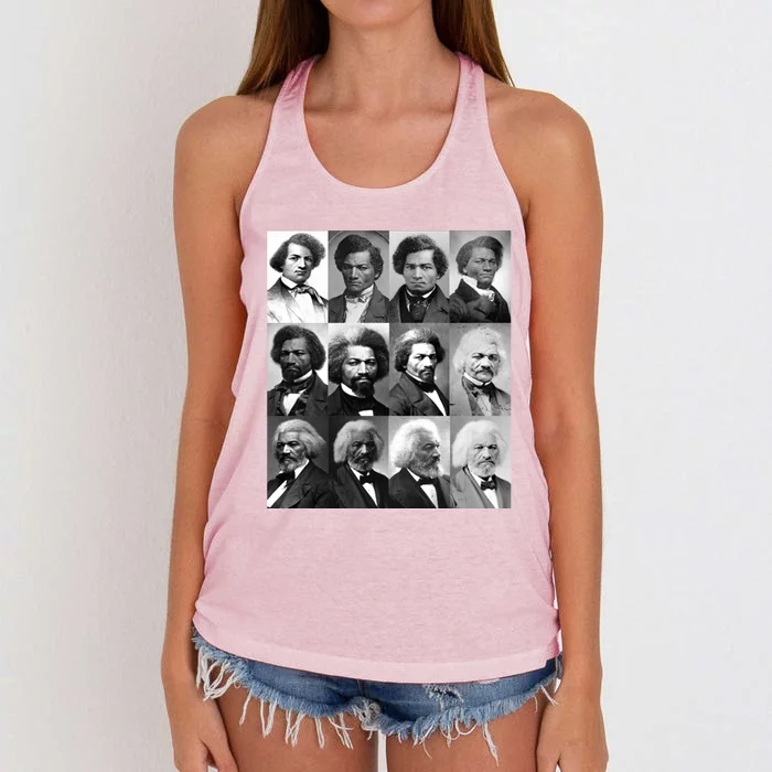 Life Of Frederick Douglass Cool Giftgiftretro Black History Month Meaningful Gif Women's Knotted Racerback Tank