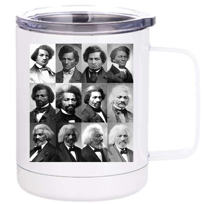 Life Of Frederick Douglass Cool Giftgiftretro Black History Month Meaningful Gif Front & Back 12oz Stainless Steel Tumbler Cup