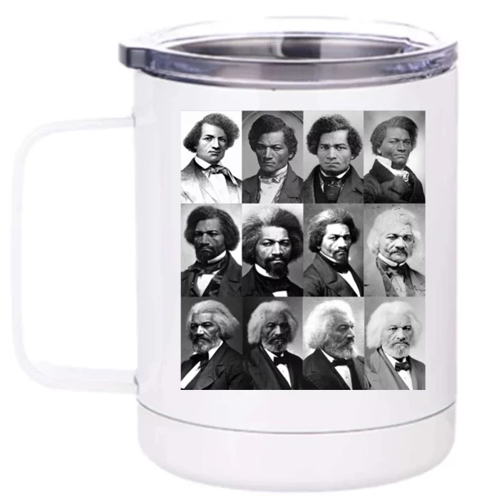 Life Of Frederick Douglass Cool Giftgiftretro Black History Month Meaningful Gif Front & Back 12oz Stainless Steel Tumbler Cup