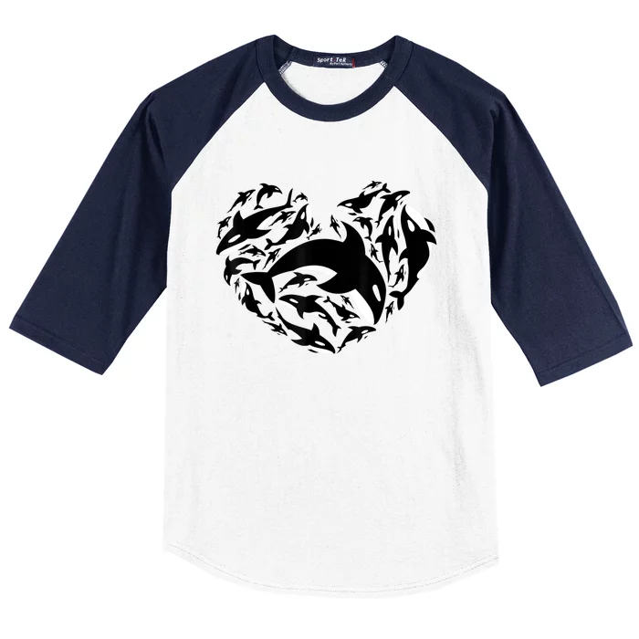 Love Orca Gifts Killer Whale Baseball Sleeve Shirt