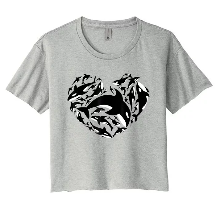 Love Orca Gifts Killer Whale Women's Crop Top Tee