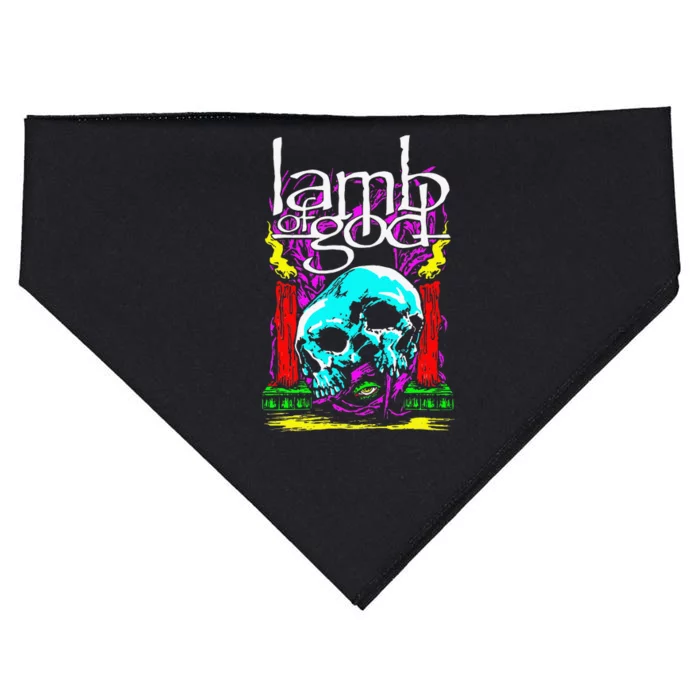 Lamb of God – Candle Skull USA-Made Doggie Bandana