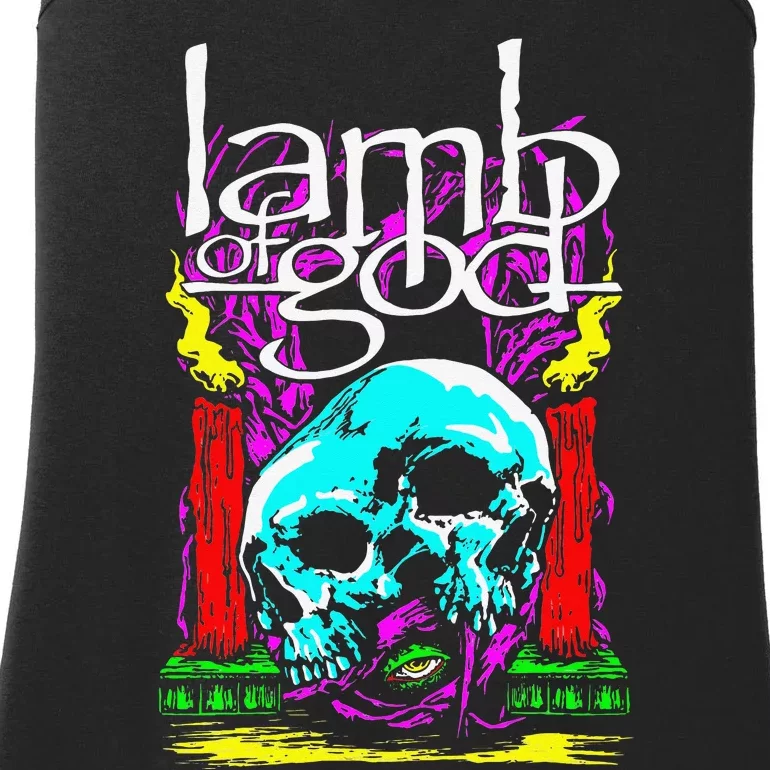 Lamb of God – Candle Skull Ladies Essential Tank