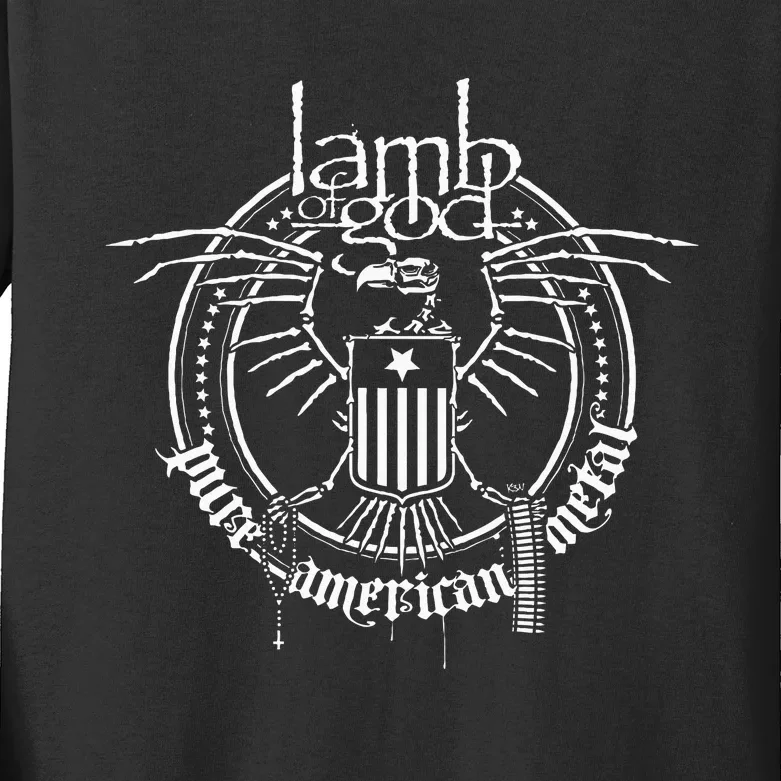 L.A.M.B Of G.O.D Skeleton Eagle Kids Long Sleeve Shirt