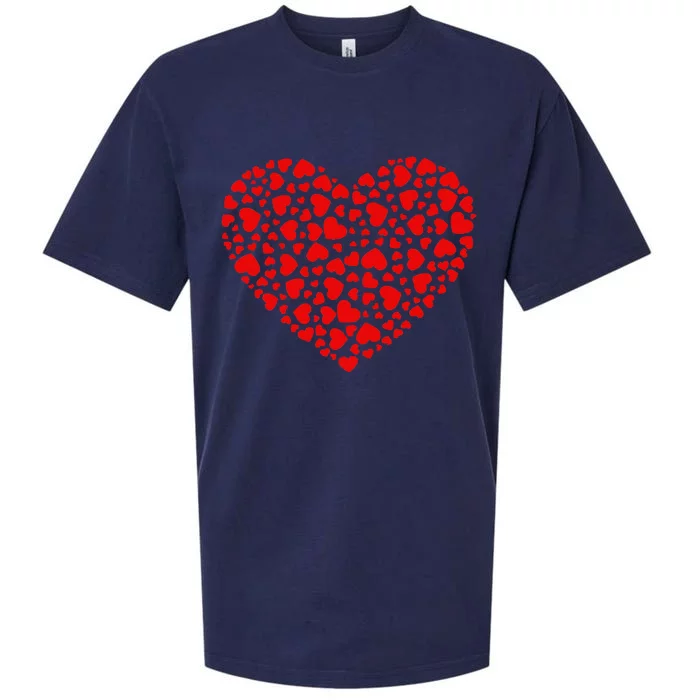 Lots Of Hearts Valentine's Days Sueded Cloud Jersey T-Shirt