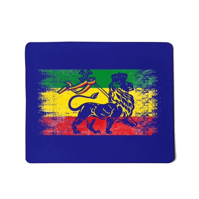 Lion Of Judah Rasta Ethiopian Reggae Old Ethiopia Flag Fan Gift Mousepad