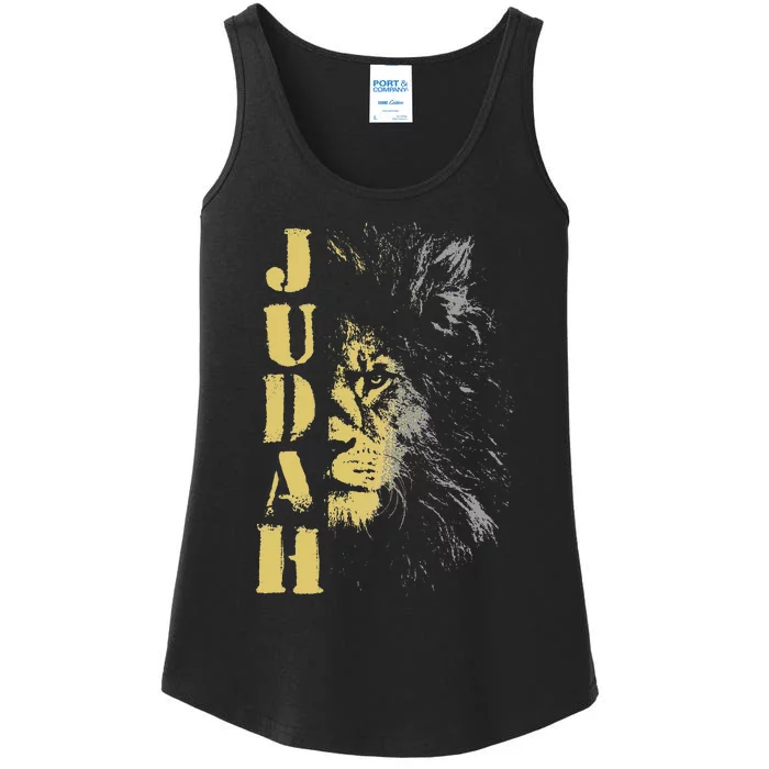 Lion Of Judah Design Hebrew Israelite Design Ladies Essential Tank