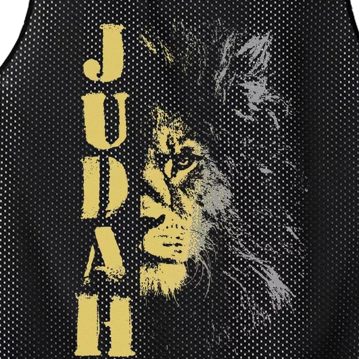 Lion Of Judah Design Hebrew Israelite Design Mesh Reversible Basketball Jersey Tank