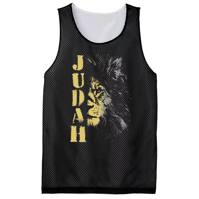 Lion Of Judah Design Hebrew Israelite Design Mesh Reversible Basketball Jersey Tank