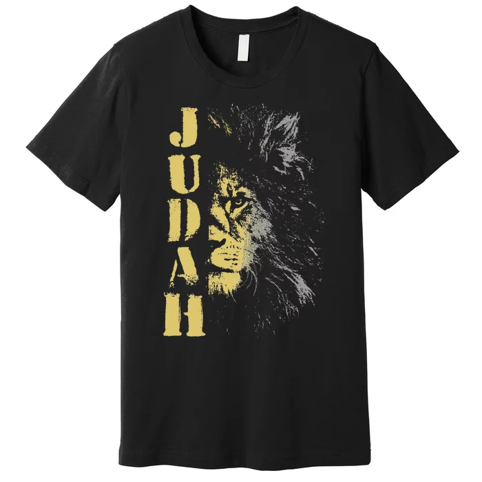 Lion Of Judah Design Hebrew Israelite Design Premium T-Shirt