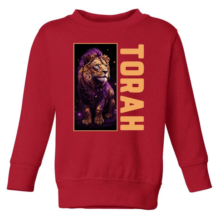 Lion Of Judah Messianic Hebrew Roots Torah Observant Toddler Sweatshirt