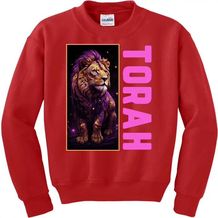 Lion Of Judah Messianic Hebrew Roots Torah Observant Kids Sweatshirt