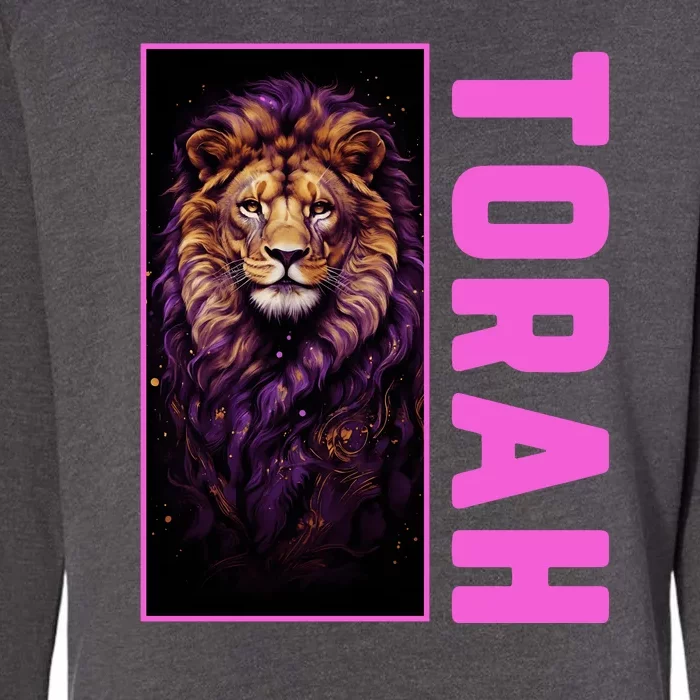 Lion Of Judah Messianic Hebrew Roots Torah Observant Womens California Wash Sweatshirt