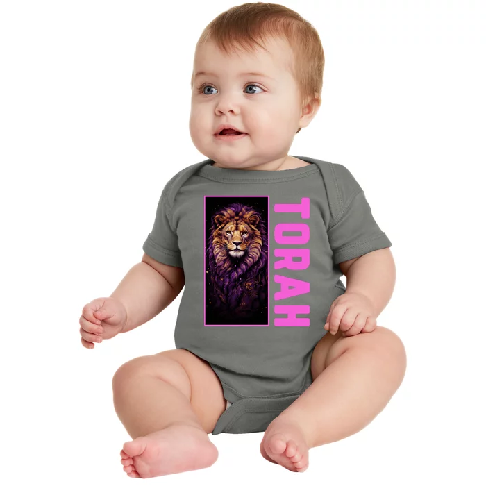 Lion Of Judah Messianic Hebrew Roots Torah Observant Baby Bodysuit