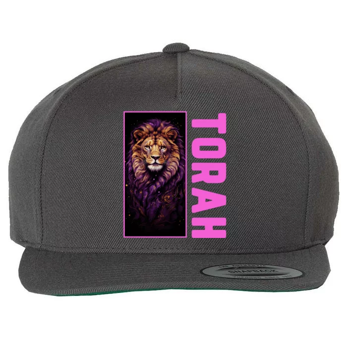 Lion Of Judah Messianic Hebrew Roots Torah Observant Wool Snapback Cap