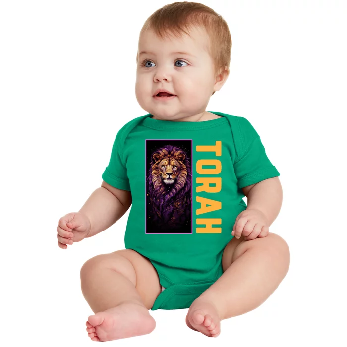 Lion Of Judah Messianic Hebrew Roots Torah Observant Baby Bodysuit