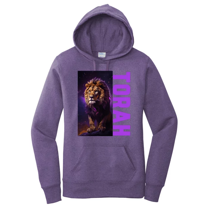 Lion Of Judah Messianic Hebrew Roots Torah Observant Women's Pullover Hoodie