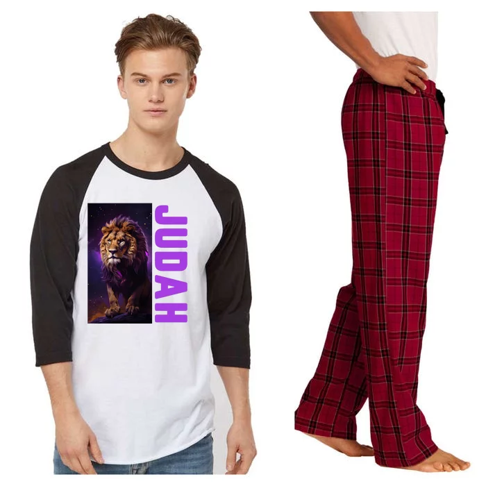 Lion Of Judah Messianic Hebrew Roots Torah Observant Raglan Sleeve Pajama Set