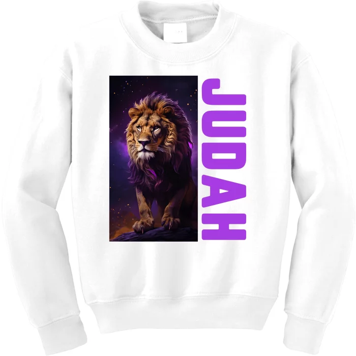 Lion Of Judah Messianic Hebrew Roots Torah Observant Kids Sweatshirt