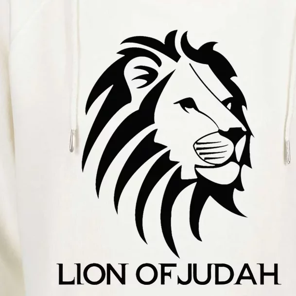 Lion Of Judah Christian Inspirational Womens Funnel Neck Pullover Hood