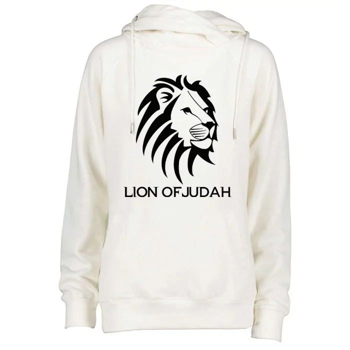 Lion Of Judah Christian Inspirational Womens Funnel Neck Pullover Hood