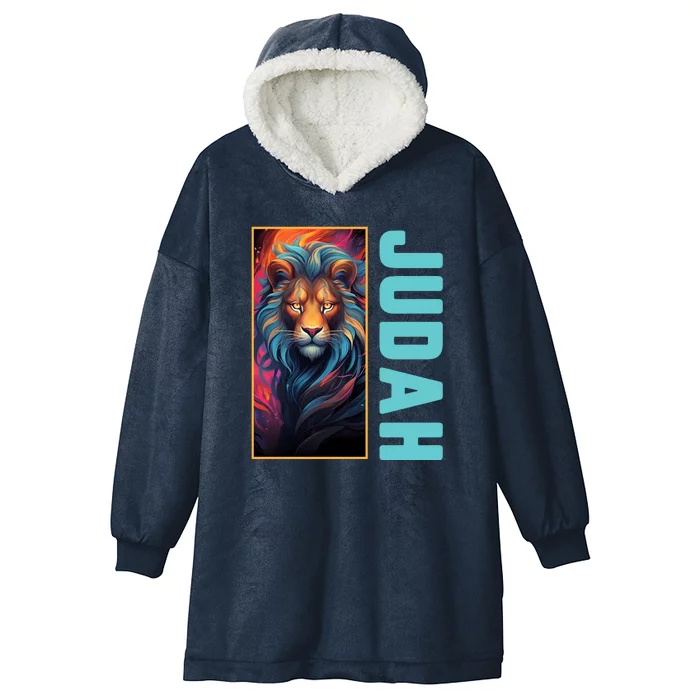 Lion Of Judah Messianic Hebrew Roots Torah Observant Yeshua Hooded Wearable Blanket