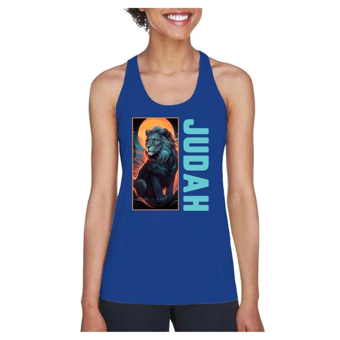 Lion Of Judah Messianic Hebrew Roots Torah Observant Yeshua Women's Racerback Tank