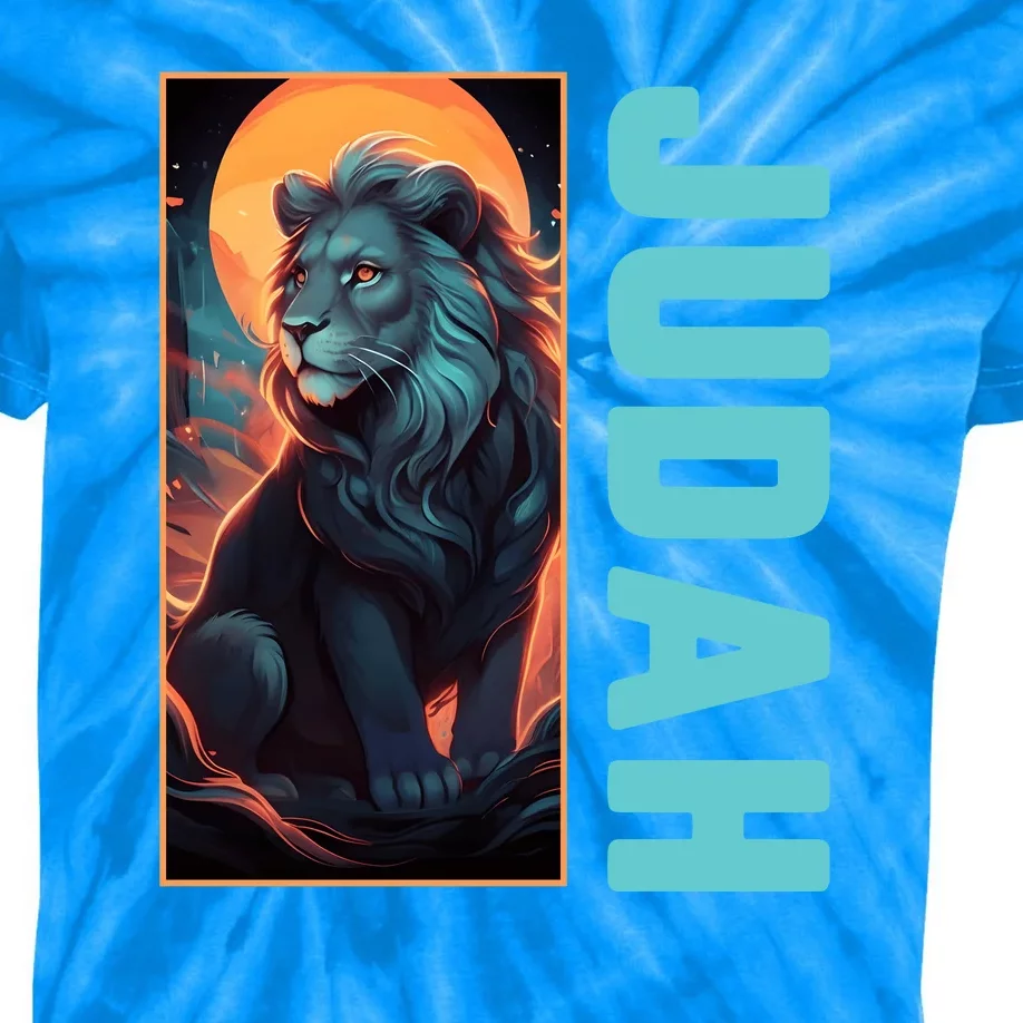 Lion Of Judah Messianic Hebrew Roots Torah Observant Yeshua Kids Tie-Dye T-Shirt