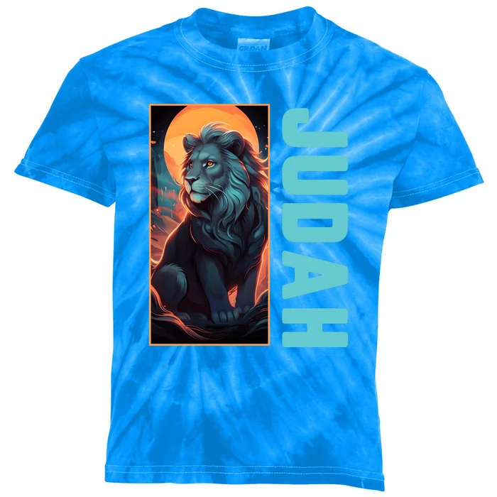 Lion Of Judah Messianic Hebrew Roots Torah Observant Yeshua Kids Tie-Dye T-Shirt