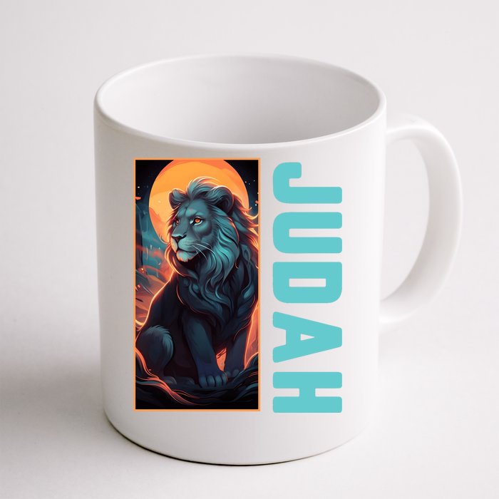 Lion Of Judah Messianic Hebrew Roots Torah Observant Yeshua Front & Back Coffee Mug