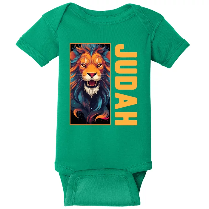 Lion Of Judah Messianic Hebrew Roots Torah Observant Yeshua Baby Bodysuit