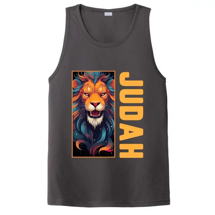 Lion Of Judah Messianic Hebrew Roots Torah Observant Yeshua Performance Tank