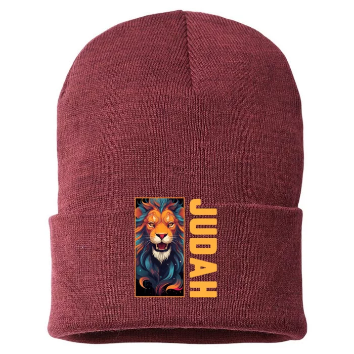 Lion Of Judah Messianic Hebrew Roots Torah Observant Yeshua Sustainable Knit Beanie