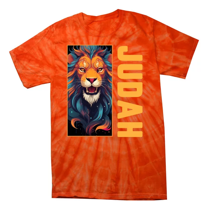 Lion Of Judah Messianic Hebrew Roots Torah Observant Yeshua Tie-Dye T-Shirt