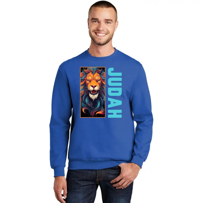 Lion Of Judah Messianic Hebrew Roots Torah Observant Yeshua Tall Sweatshirt