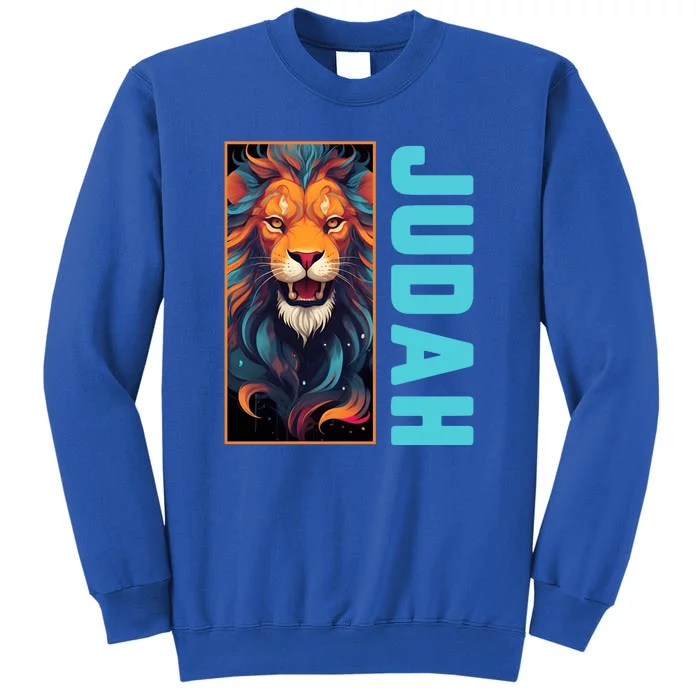 Lion Of Judah Messianic Hebrew Roots Torah Observant Yeshua Tall Sweatshirt